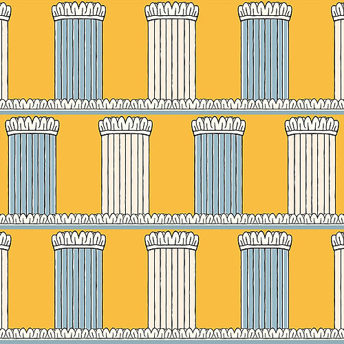 Pillars Wallpaper - Yellow