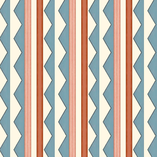 Bloomsbury Stripes Wallpaper - Denim Blue