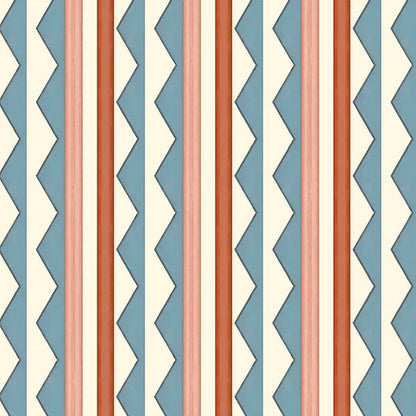 Bloomsbury Stripes Wallpaper - Denim Blue