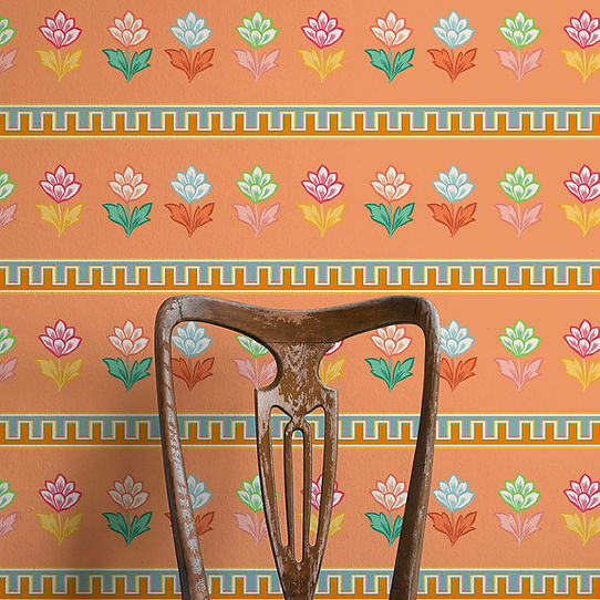 Elysium Wallpaper - Orange