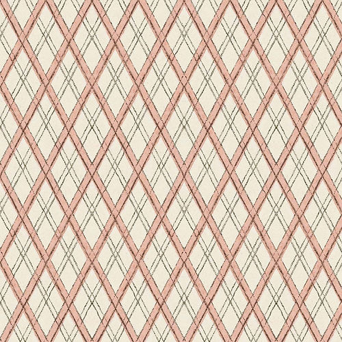 Little Lattice Wallpaper - Pink