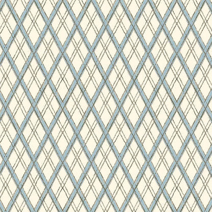 Little Lattice Wallpaper - Blue