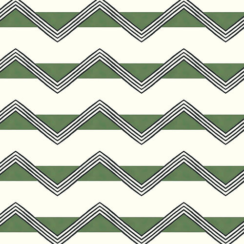 Moroccan Stripes Wallpaper - Green