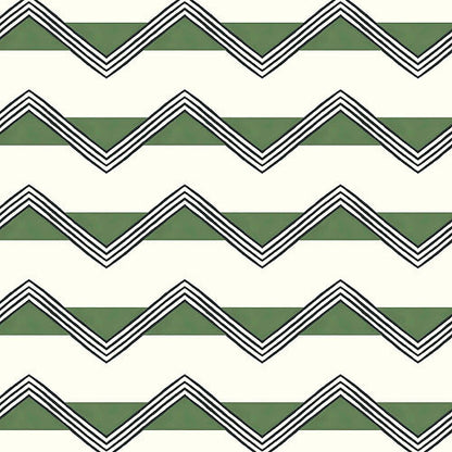 Moroccan Stripes Wallpaper - Green
