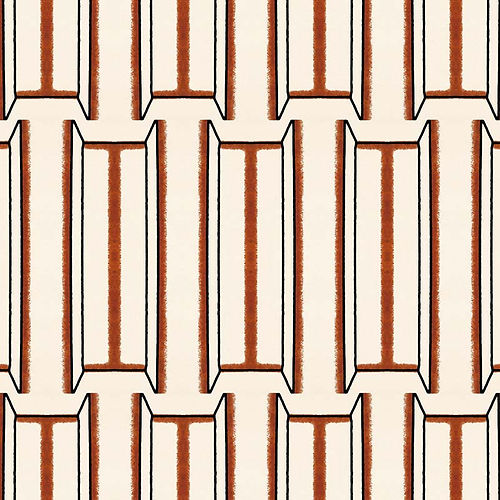 Tangier Wallpaper - White & Brown