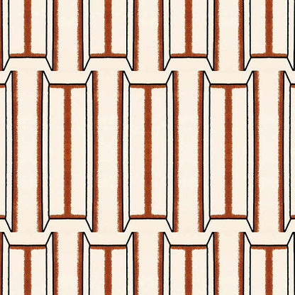 Tangier Wallpaper - White & Brown