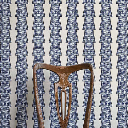 Spot And Arrow Wallpaper - Blue