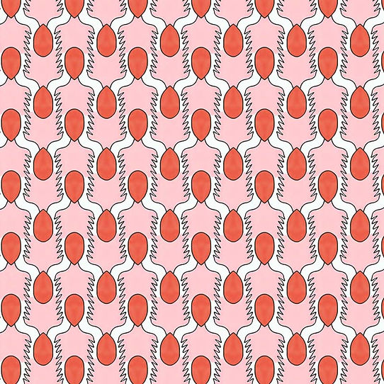 Happy People Wallpaper - Pink