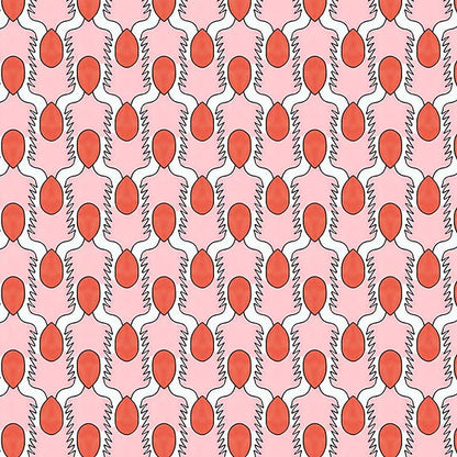 Happy People Wallpaper - Pink