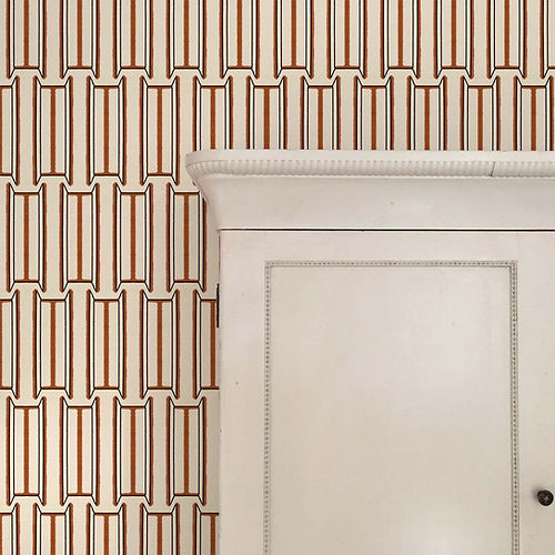 Tangier Wallpaper - White & Brown