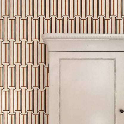 Tangier Wallpaper - White & Brown