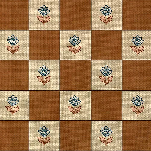 Indian Checks - Caramel