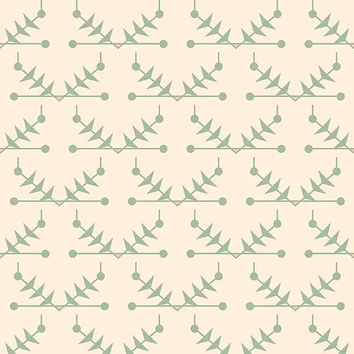 Atomic Trellis Wallpaper - Soft Sage