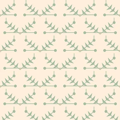 Atomic Trellis Wallpaper - Soft Sage