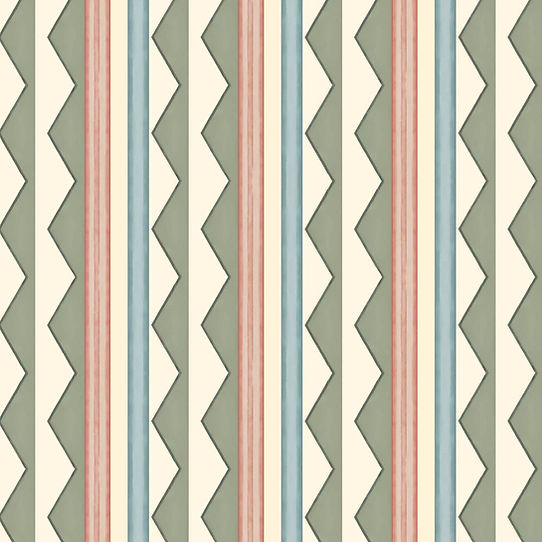 Bloomsbury Stripes Wallpaper - Autumn Green