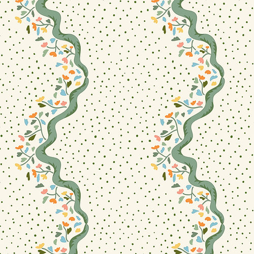 Chintz Caroline Wallpaper - Green