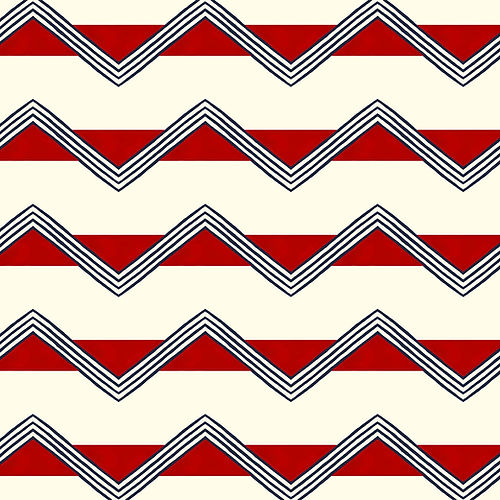 Moroccan Stripes Wallpaper - Red