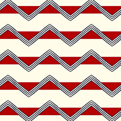 Moroccan Stripes Wallpaper - Red