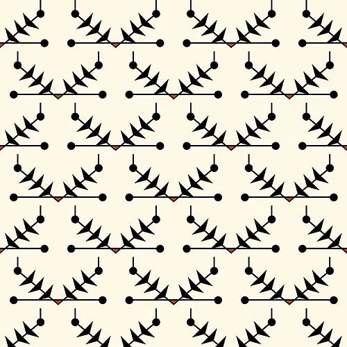 Atomic Trellis Wallpaper - Black