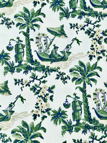 Boatman Wallpaper - Green