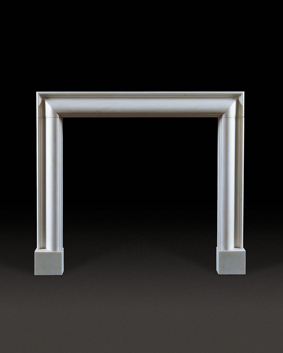Bolection Chimneypiece - White Marble