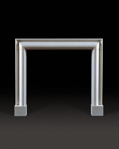 Bolection Chimneypiece - White Marble