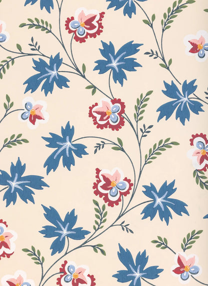 Apolline Wallpaper - Cornflower