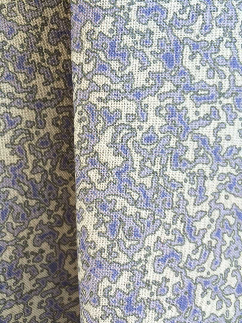 Mokume - Lavendar on Natural Linen