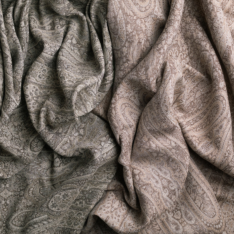Heirloom Linen Paisley - Celadon