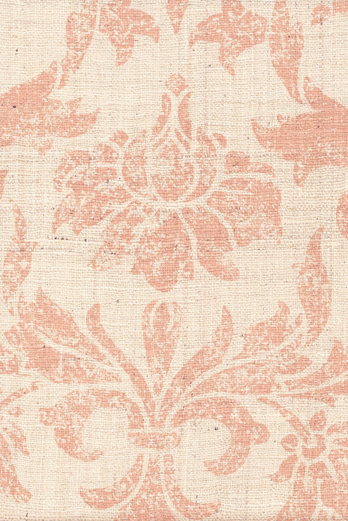 DeLobo - Coral on Natural Silk