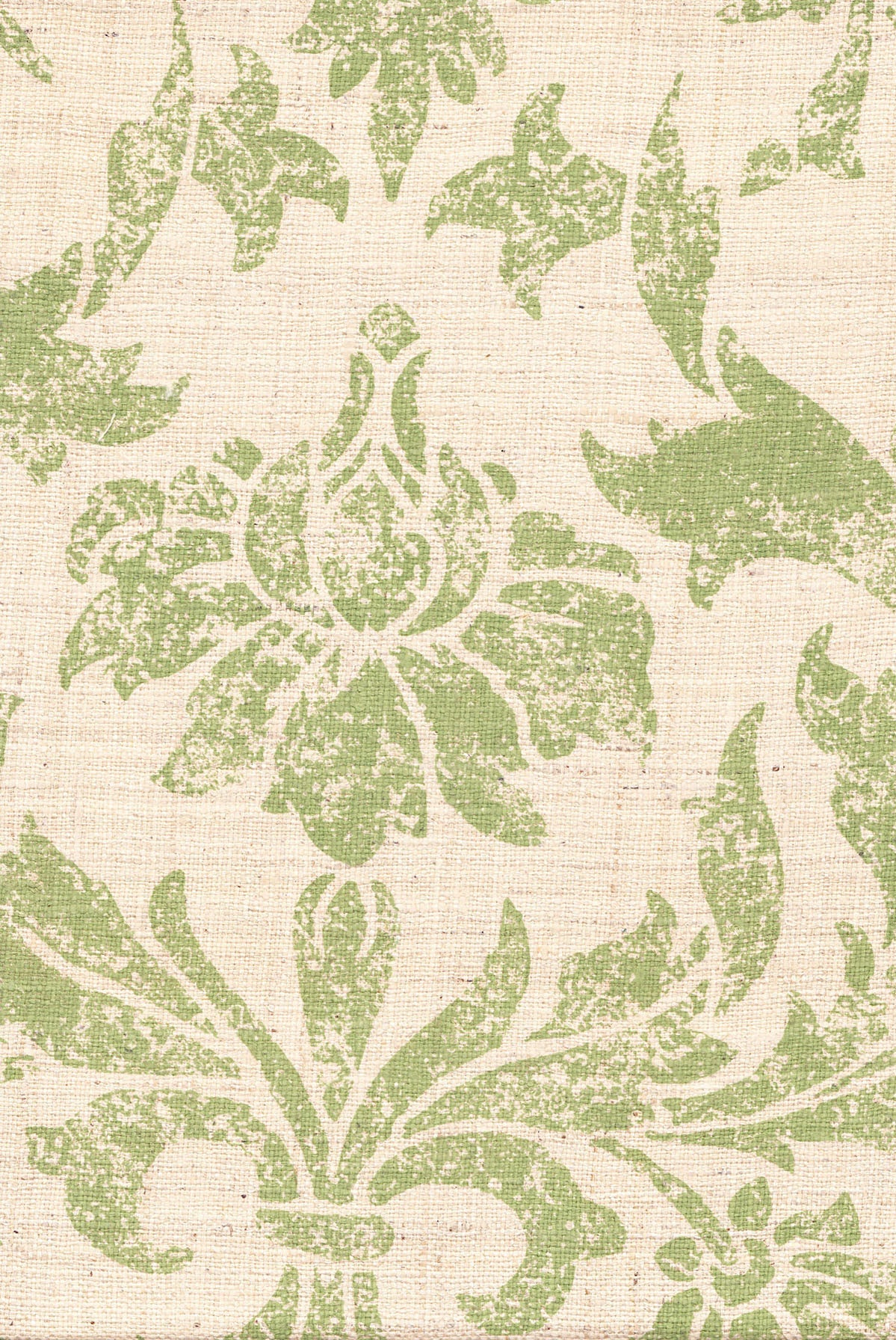 DeLobo - Oasis Green on Natural Silk