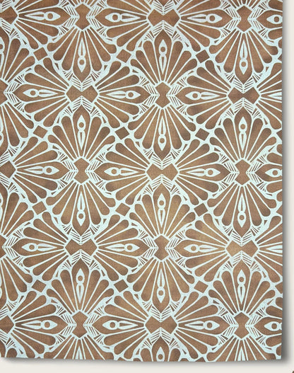 Dragonfly Wallpaper - Chestnut Brown