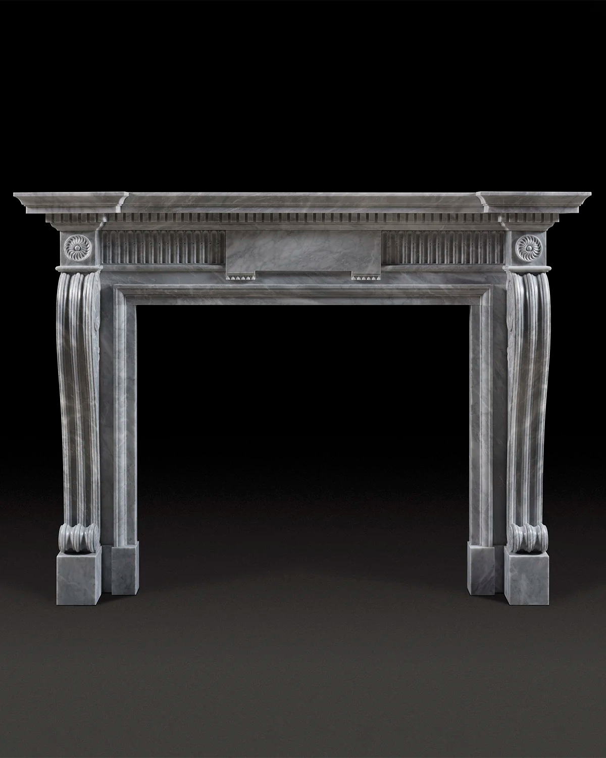 Foscari Chimneypiece - Bardiglio Marble