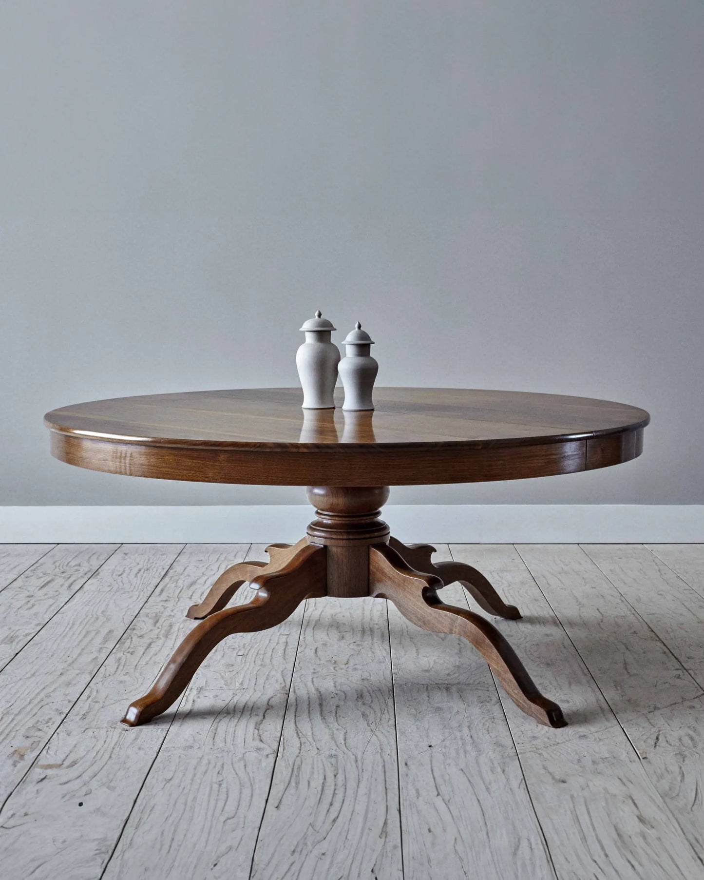 Galloping Dining Table - Solid American Black Walnut with antique mahogany finish