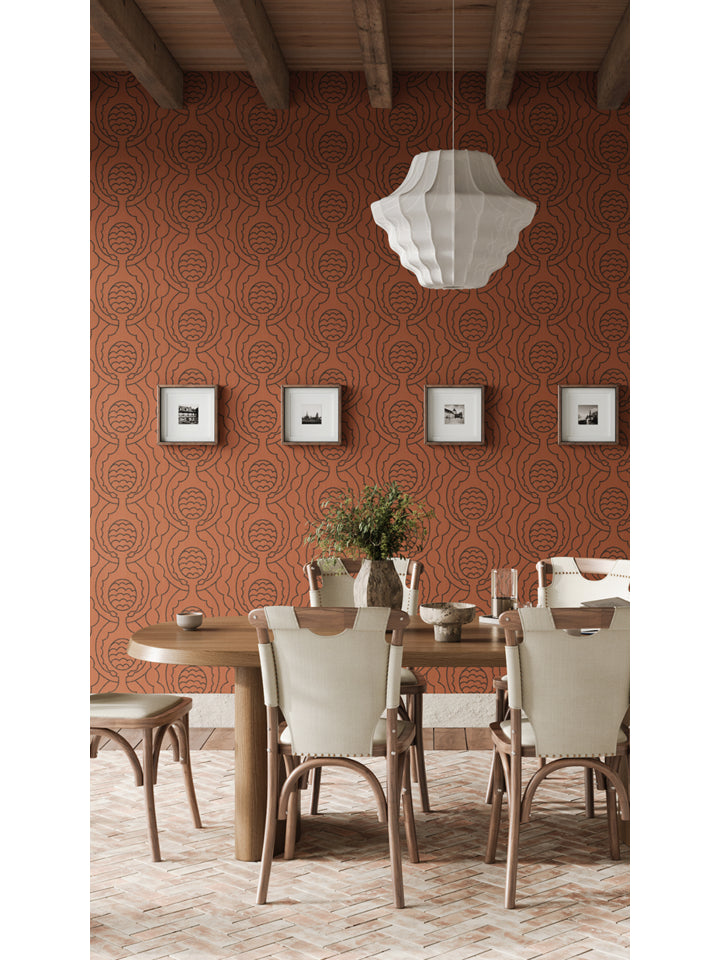 Artichoke Crown Wallpaper - Etruscan