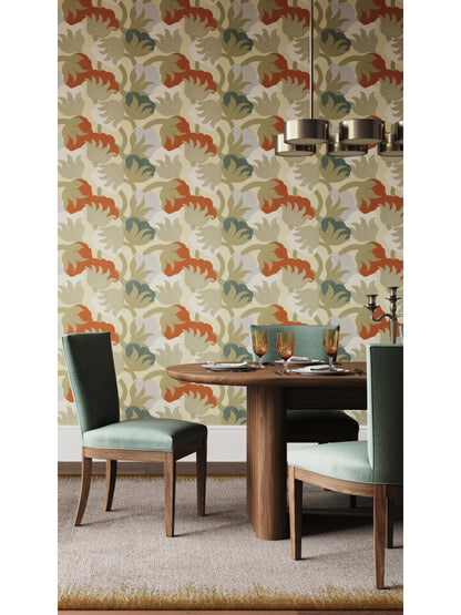 Desert Flower Wallpaper - Turmeric Lilac
