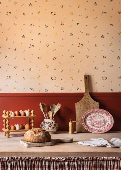 Herbarium Ditsy Wallpaper - Blush
