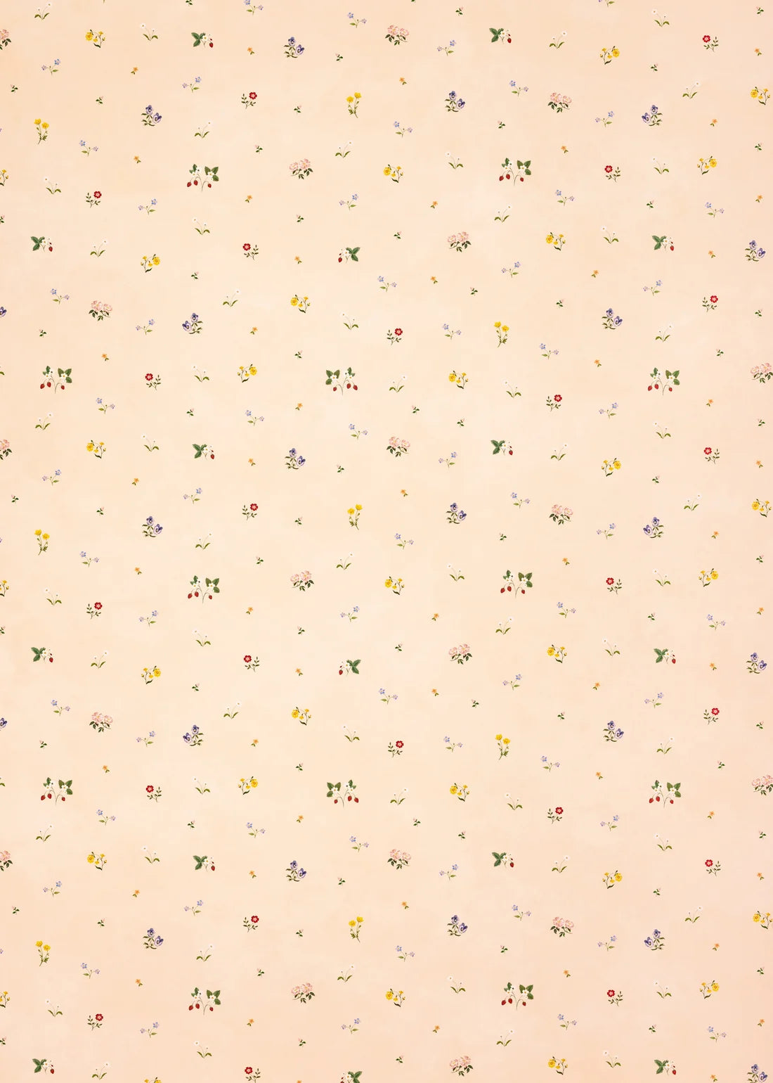 Herbarium Ditsy Wallpaper - Blush