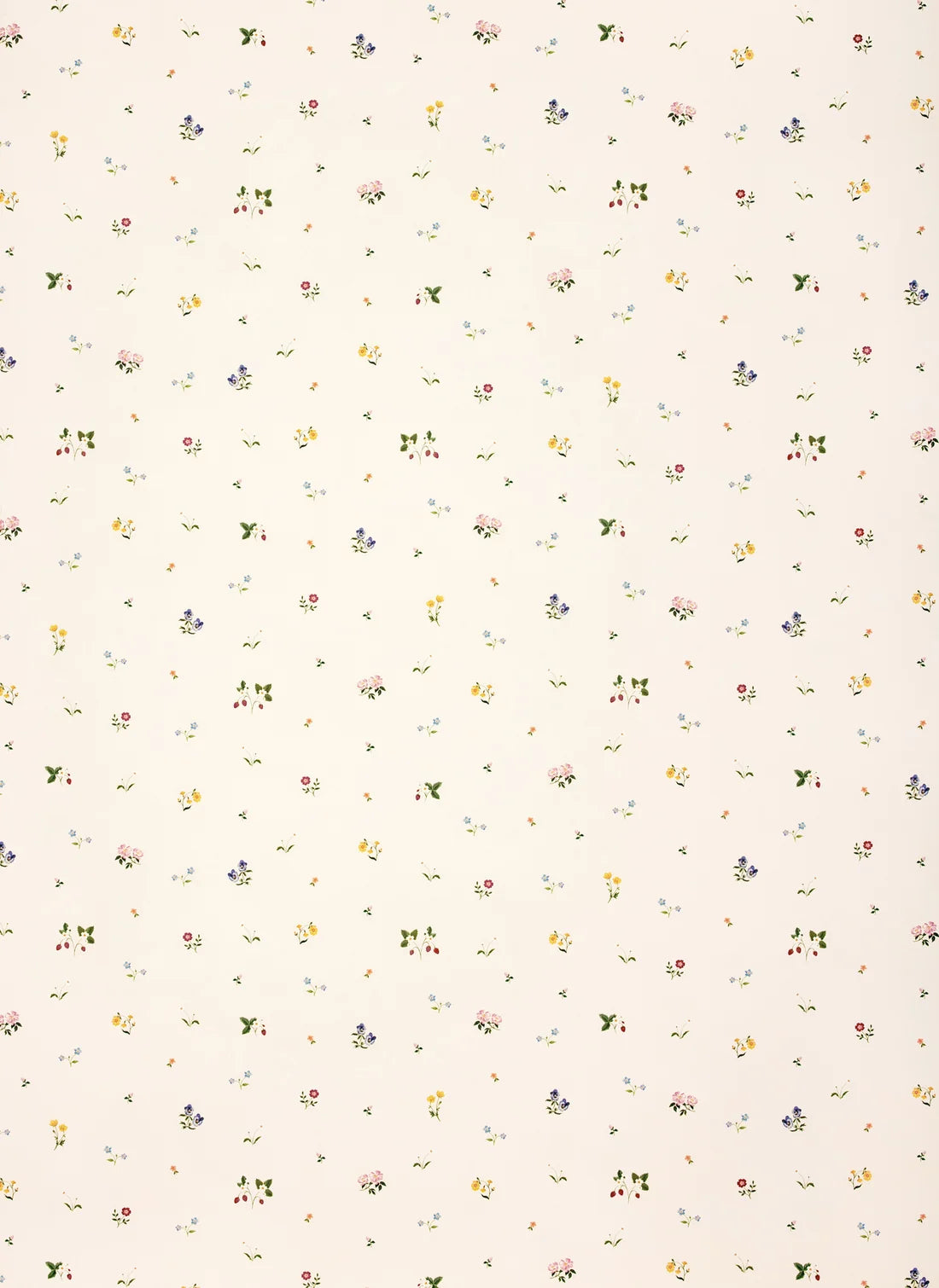 Herbarium Ditsy Wallpaper - Ivory