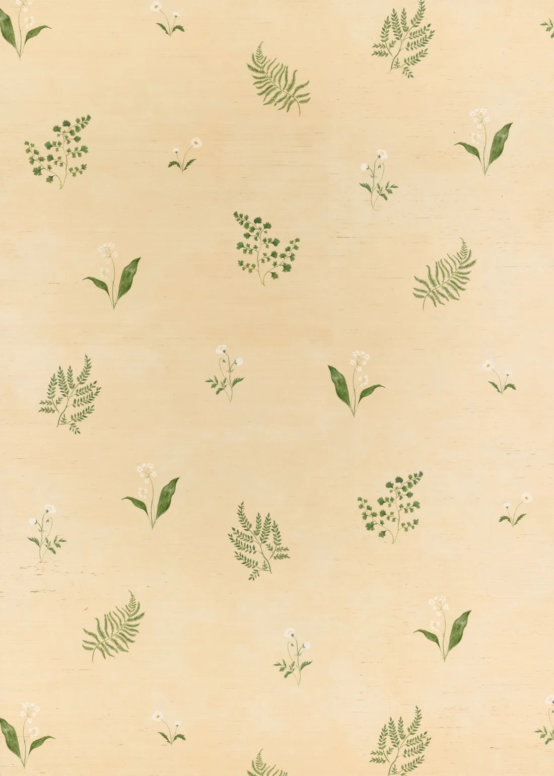 Herbarium Forest Grasscloth Wallpaper - Blush