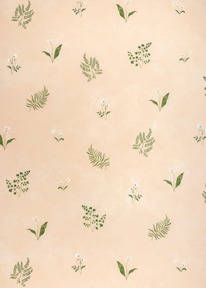 Herbarium Forest Wallpaper - Blush