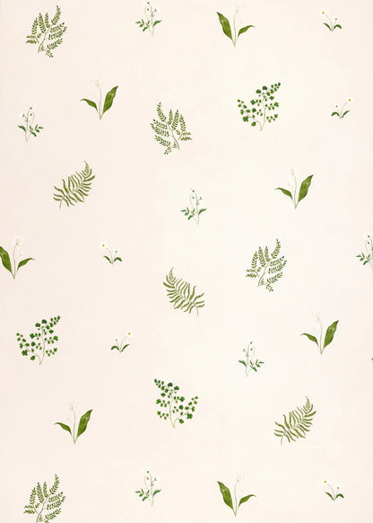 Herbarium Forest Wallpaper - Ivory