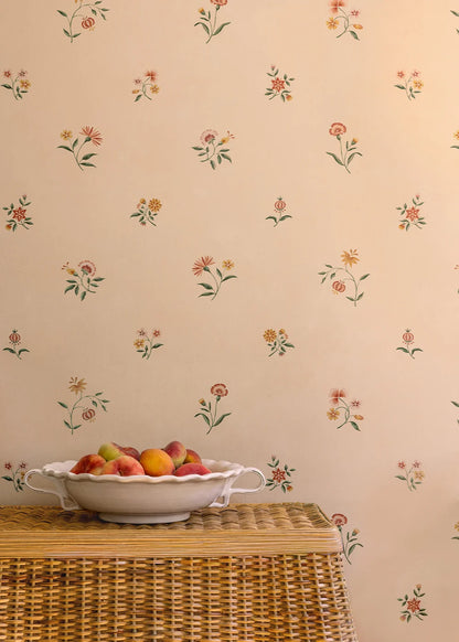 Mirabel Sprig Wallpaper - Honey