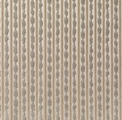 Ikat Stripe - Silver/Almond