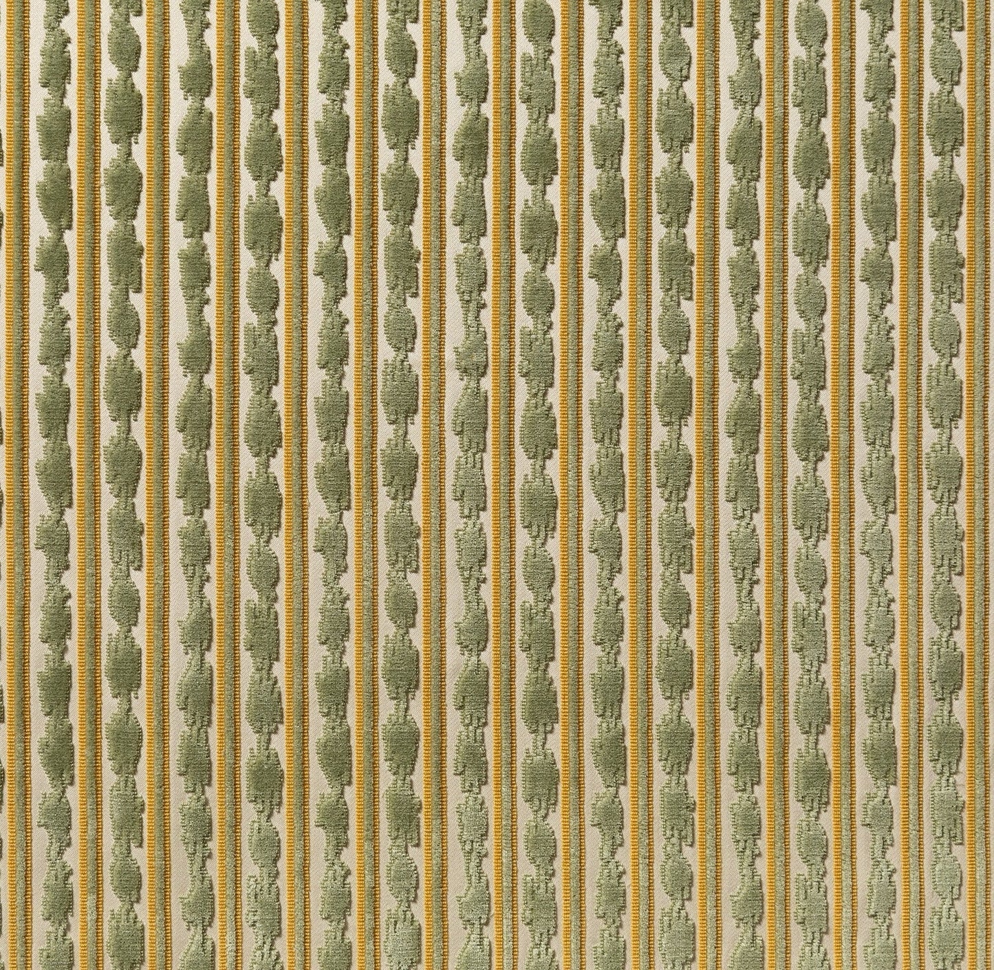 Ikat Stripe - Honey/Celadon