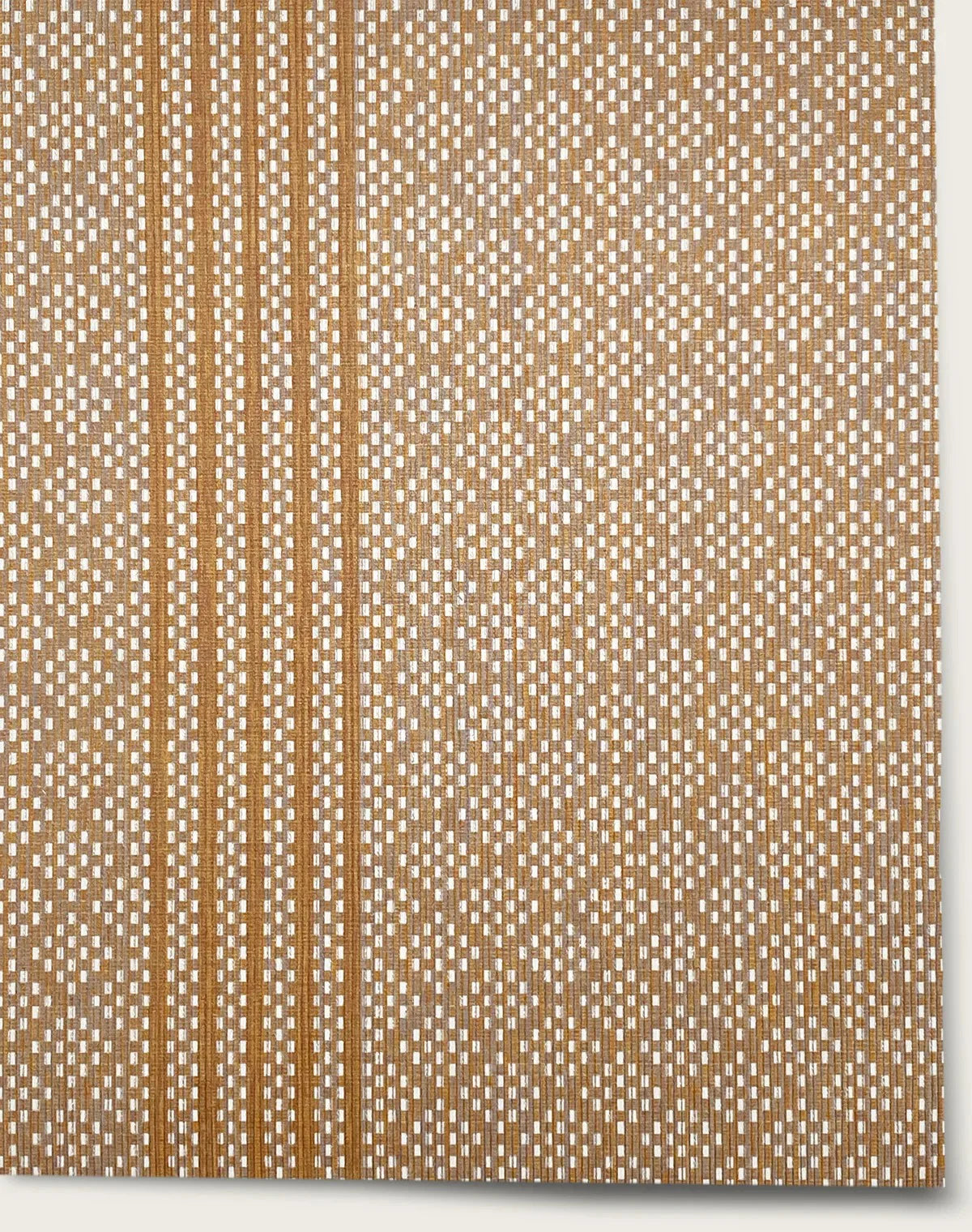 Lattice Stripe Wallpaper - Burnt Sugar