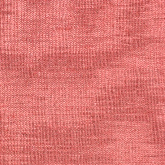 Light Weight Plain Linen - Coral