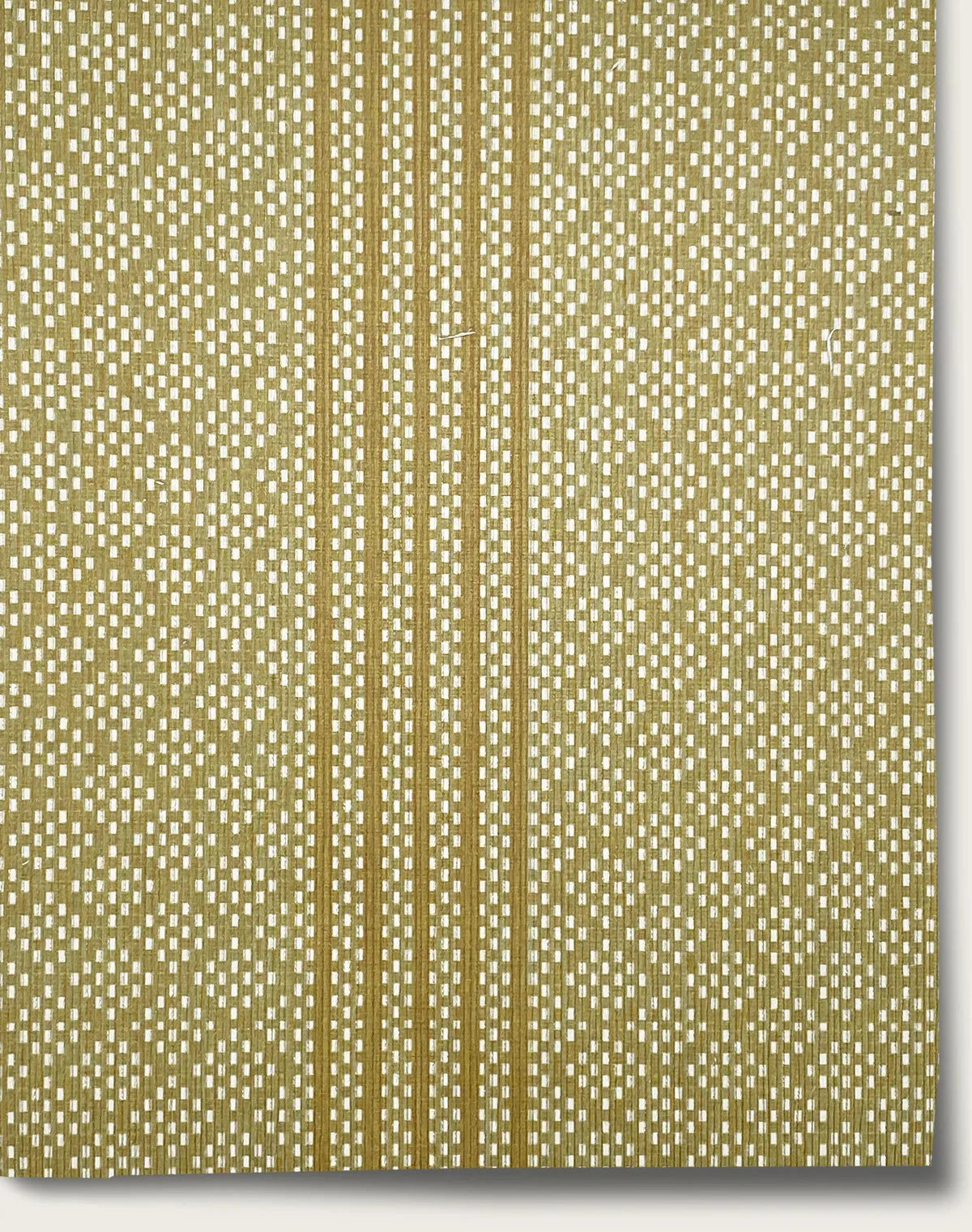 Lattice Stripe Wallpaper - Lichen