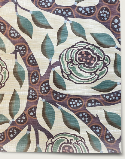 Serpentine Rose Wallpaper - Blackthorn