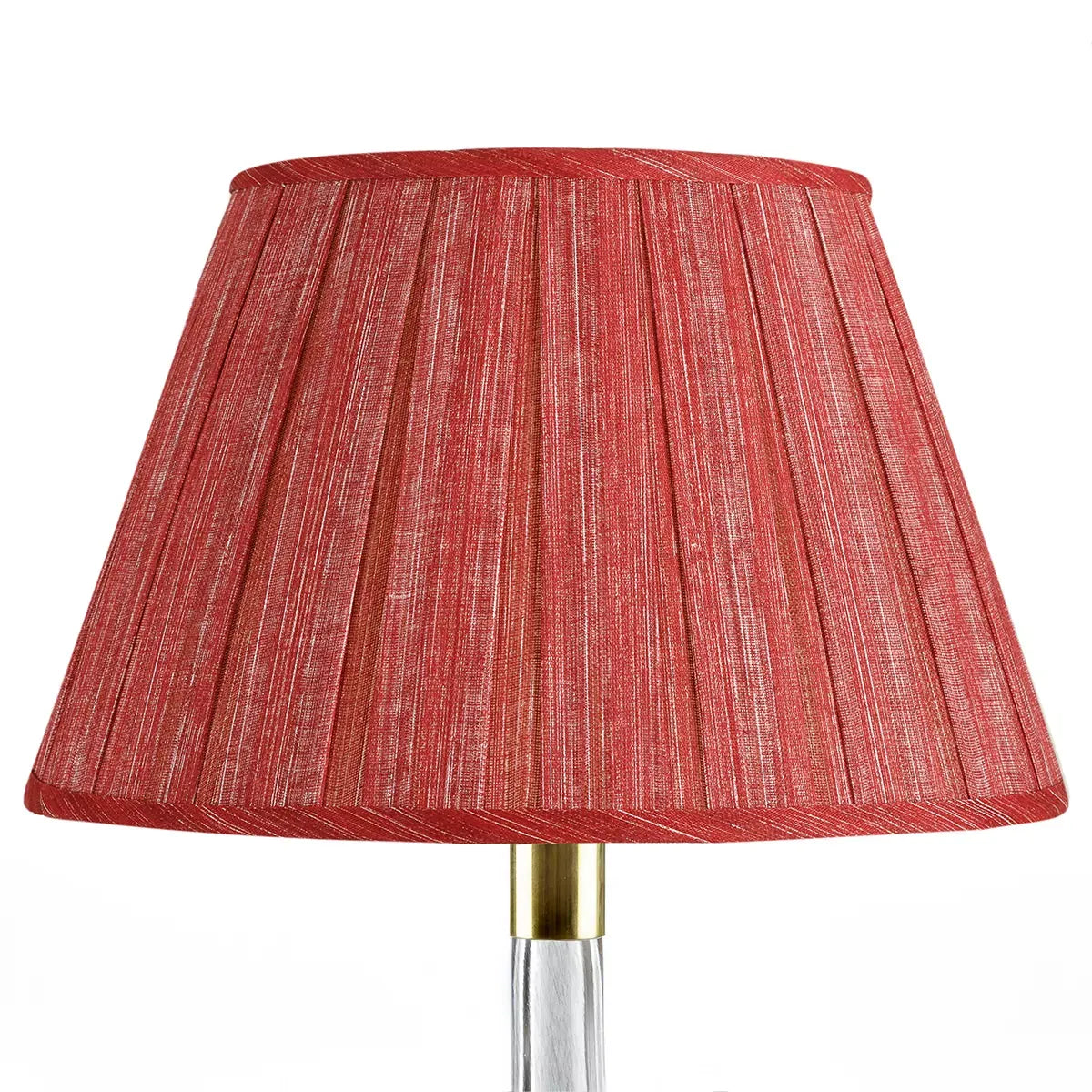 16 Inch Round Box Pleat Bedwyn Lampshade - Moire Carpet Slipper